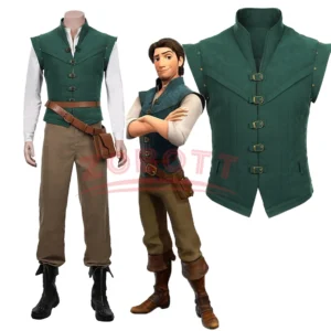 Anime Flynn Rider Tangled Rapunzel Cosplay Costume Adult Carnival Uniform Halloween Anime Halloween Prince Costumes Accessories