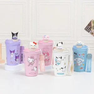 480ML Sanrio Hello Kitty Thermos 304 Stainless Steel Insulated Cup Cute Kuromi Doll Water Bottle Cinnamoroll Children Girls Gift - Image 3