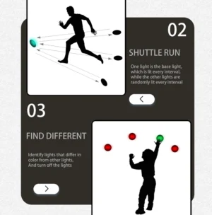 reaction training light lamp speed agility response equipment rehabilitation brain kids sports - Image 7
