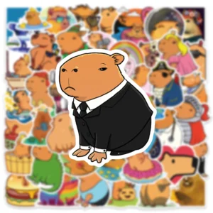 10/30/55pcs Kawaii Animal Capybara Graffiti Stickers Cute Waterproof Decals for Diary Stationery Phone Funny Kid DIY Sticker Toy - Image 6