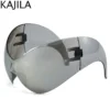 Oversized Y2K Punk One-piece Sunglasses Women Men 2025 Luxury Brand Steampunk Sports Sun Glasses For Lady Windproof Goggle UV400 - Image 4