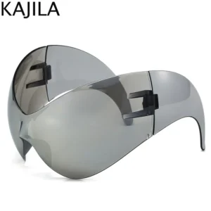 Oversized Y2K Punk One-piece Sunglasses Women Men 2025 Luxury Brand Steampunk Sports Sun Glasses For Lady Windproof Goggle UV400 - Image 4
