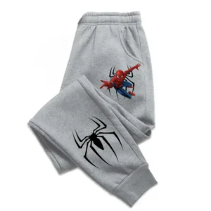 Superhero Printed Cartoon Spider Man Children's Pants High Quality Autumn and Winter New Trendy Kid Clothing Boy Baby Trouser