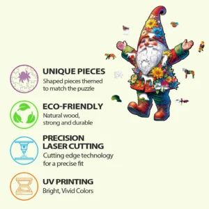3D Volcanic Eruption Wooden Puzzle Irregular shape animal puzzle gift Family interactive adult stress relief delicate gratitude - Image 7