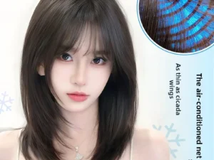 Women's Short Hair Full Head Cover Wig Realistic Hair Facial Shaping Anti-Aging Summer New Style Natural Looking Wig