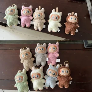 New Labubu The Monsters Heartbeat Macaron Enamel Face Blind Box Pvc Figurine Tabletop Ornament Kawaii Doll Kid christmas Gift - Image 5