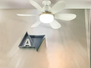 Home E27 Base Ceiling Fan Light with 30W LED Night Lights 3 Adjustable Lighting Modes Remote Control High Wind Power Ceiling Fan