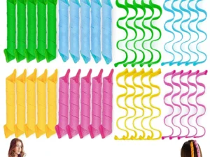 Heatless Hair Curlers12/10pcs No Heat Hair Curls Rollers Ribbon Sleeping Soft Headband Hair Curlers Modeler Hair Styling Tools