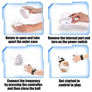 RC Robot 2.4G Radio Remote Control With Sound Watch Gesture Induction Sensor Intelligent Robot Car Model Kid Electronic Toy Gift - Image 3