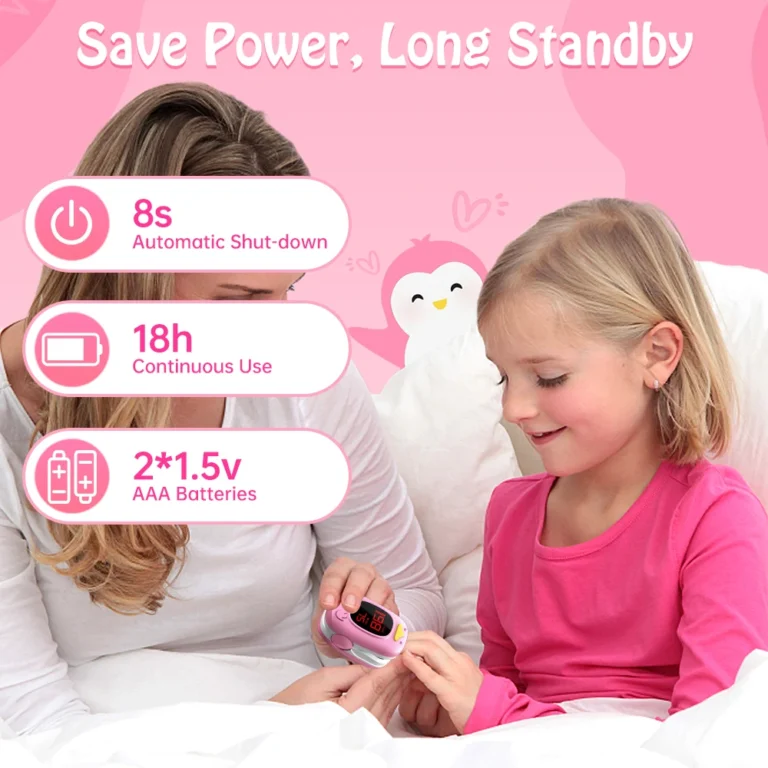 HealthTree Medical Baby Finger Pulse Oximeter Pediatric SpO2 Blood Oxygen Saturation Meter Neonatal Infant Children Kids - Image 4