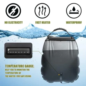 Portable Camping Shower Bag for Camp Shower 20L Solar Shower Shower Bag for Outdoor Camping Traveling - Image 6