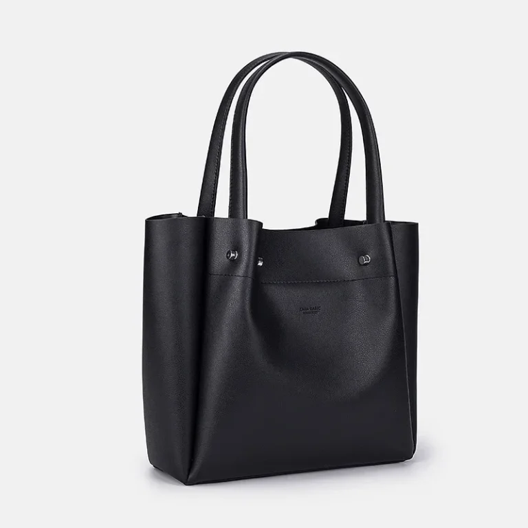 Z Home Women's Tote Bag New College Style Handbag Large Capacity Versatile Single Shoulder Commuter Shopping Bag Soft PU Leather - Image 3