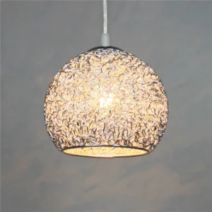Restaurant Light Silver Aluminum Wire Chandelier Led Dining Chandelier Modern Minimalist Light Creative Bar Entrance Aisle Light - Image 6