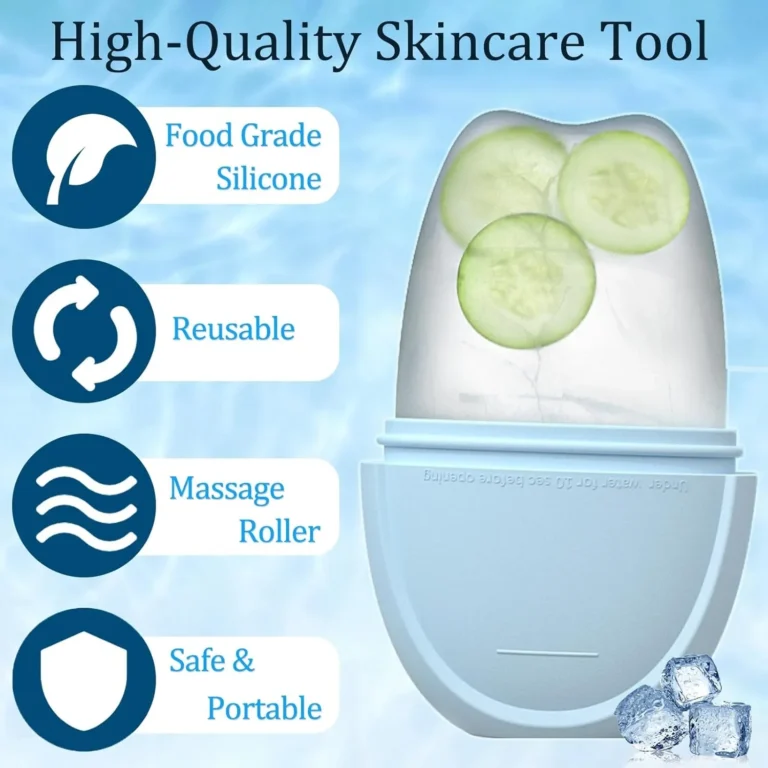 Ice Roller for Face and Eye, Ice Cube Roller Massager for Skin Women Care Tools,Reduce Migraine Pain,Massage Silicone Ice Mold - Image 6
