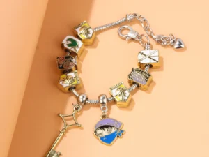 Anime Metal Titan DIY Bracelet Attack Pendant Wings of Freedom Survey Sword Ackerman Key Detachable Bracelet Cosplay Jewelry