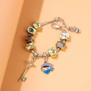 Anime Metal Titan DIY Bracelet Attack Pendant Wings of Freedom Survey Sword Ackerman Key Detachable Bracelet Cosplay Jewelry