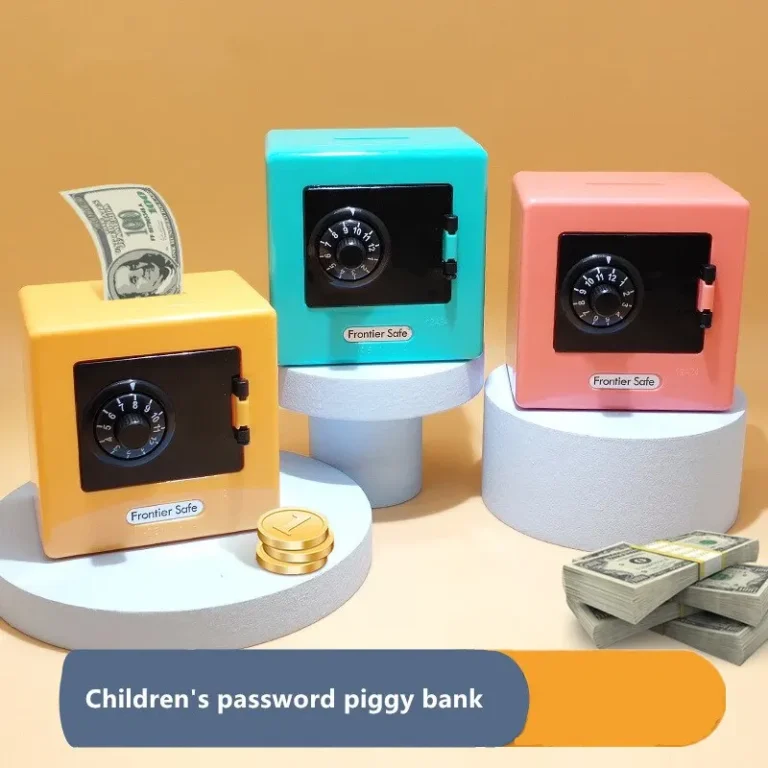 Mini Bank Money Box Retro Atm Rotating Password Cash Coins Saving Box Bank Safe Box Automatic Deposit Banknote Christmas Gift - Image 3
