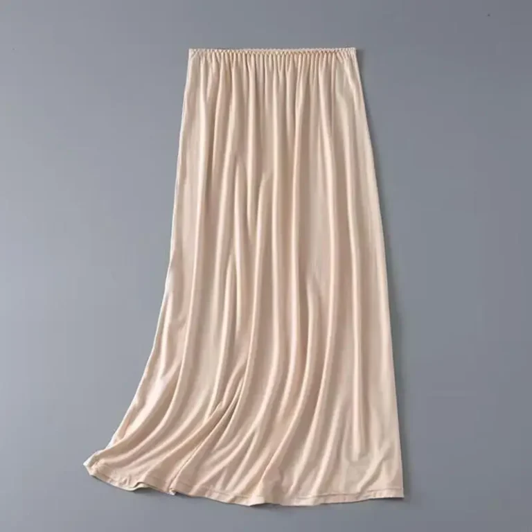 193D Elastic Waist Half Slips for Women Long Slip Under Dresses Invisible Underskirt - Image 4