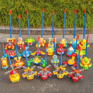 1 Piece Hand Push Toddler Baby Walker Toy Plane Car Toys Push Along Walking Toy For Kids Children Boys Girls Outdoor - Image 3