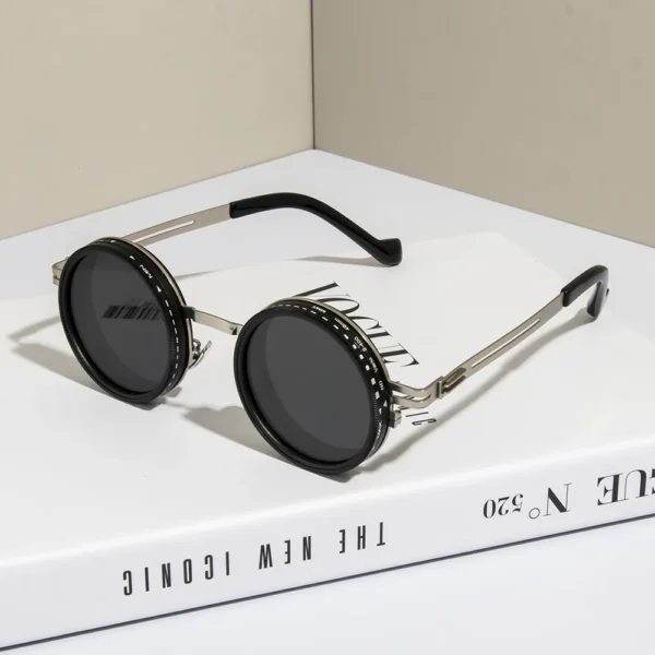 ND2-400 9 Level Adjustable Dimming Polarized Sunglasses Men Women Fishing Punk Round Glasses Driving Eyeglasses ND Filter - Image 5