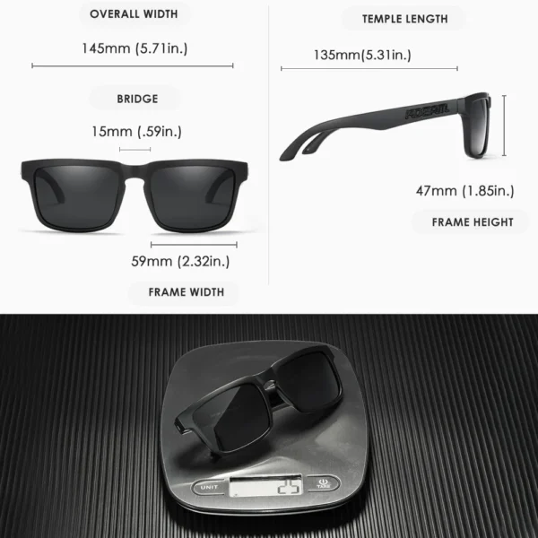 2025 Kdeam Polarized Sunglasses for Men Women Fashion Unisex Brand Trendy Outdoor Eyewear For Couple Mirror red lens - Image 4