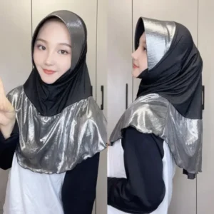 Splicing Color Turkish Dubai Muslim Women Hijab Wear Apparels - Image 7