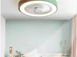 52CM Ceiling Fan Light Lamp 220V APP +Remote Control Fans Bedroom Dining Room Wood Ceiling Fan With Lights DC Green Ceiling Fan