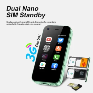 SERVO KING5000 Super Mini Smartphone 3G WCDMA Android System Play Store 2GB+16GB WiFi 2.5" Screen Tiny Smart Phone 2 SIM Standby - Image 3