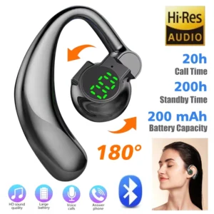 NEW Bone Conduction Wireless Bluetooth Headphones Earphones With Microphone Handsfree Noise Canceling Headset