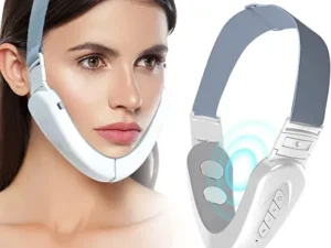 Electric V-face Face Lift Device LED Photon Therapy Microcurrent Skin Tightening Double Chin Remover EMS Face Slimming Massager