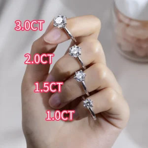 Messi Jewelry With IGI Certificate Lab Grown Diamonds Wedding Ring18K PT950 Engagement Rings For Girls women - Image 6