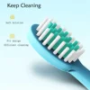 Children Electric Toothbrush Cartoon Kids With Replacement Head Ultrasonic IPX7 Waterproof Rechargeable Sonic Toothbrush - Image 5