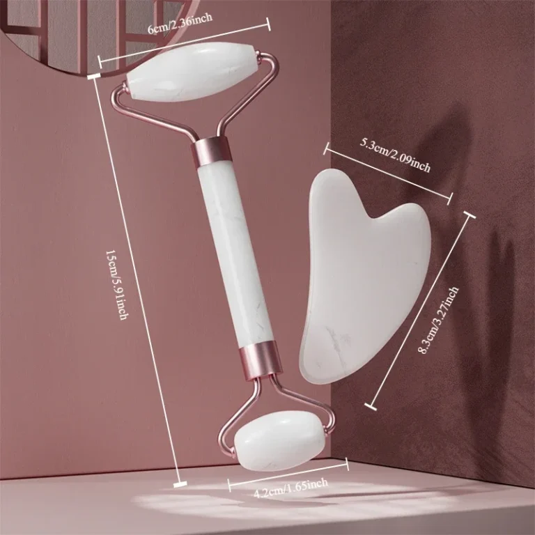 2Pcs Face Massager Roller Guasha Board Resin Scraper Wrinkle Remover Massage Roller for Facial Lifting Body Slim Skin Care Tools - Image 5