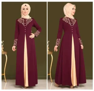 Muslim Dress Womens Fashion Abaya Dubai Appliques Turkey Women Elegant Long - Image 3