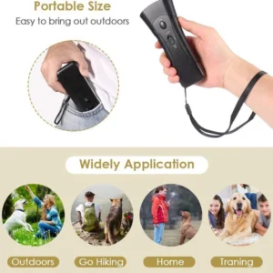Ultrasonic Bark Arrester Anti Bark Device Ultrasonic Dog Barking Control Stop Repeller Trainer Tool for Pets Training Supplies - Image 5