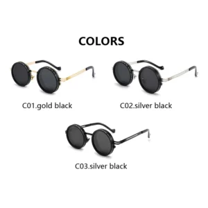 New Adjustable 1-9 Sunglasses Punk Polarized Sun Glasses Men Women Round ND Filter Lenses Retro Fishing Eyeglasses Shades - Image 6