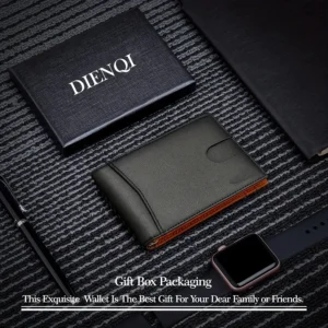 Synthetic Leather Slim Smart Wallet for Men Credit Card Holder Money Clip RFID Blocking Men Thin Bifold Wallet Walet Money Bag - Image 5