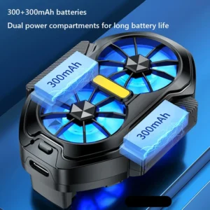 Universal Dual Fan Rechargeable Mobile Phone Cooler Radiator for iPhone 15 Xiaomi 14 Samsung Oneplus Portable Phone Cooling Fan - Image 4
