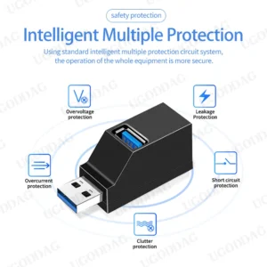 1PCS USB 3.0 HUB Adapter Mini Splitter Extender Box 3 Port High Speed for PC Laptop U Disk Card Reader Docking USB Hub Converter - Image 6