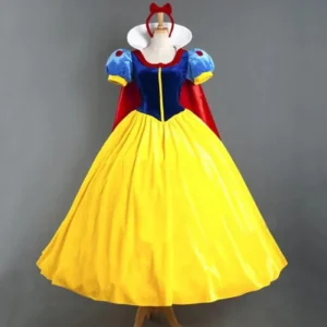 White Cosplay Costume Princess White Snow Cartoon Dress Petticoat Adult Plus size For Women Halloween Party - Image 6