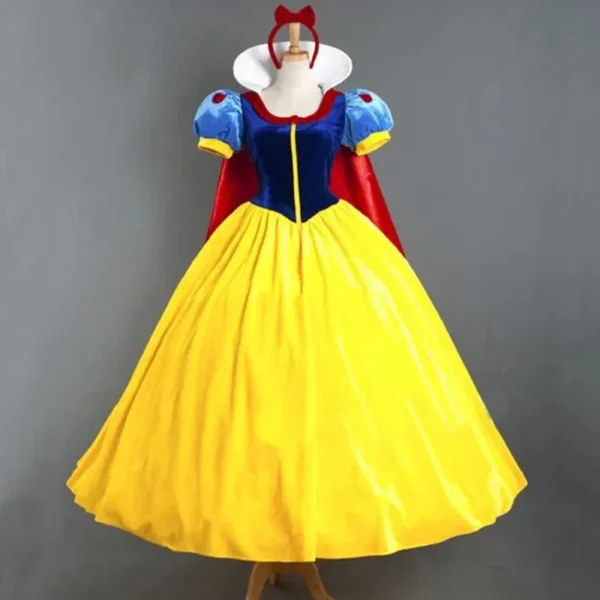White Cosplay Costume Princess White Snow Cartoon Dress Petticoat Adult Plus size For Women Halloween Party - Image 6