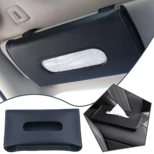 Pu Car Tissue Box Towel Sets Car Sun Visor Tissue Box Holder Auto Interior Storage Decoration For BMW Car Decor Accessories - Image 4