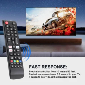Universal Remote Control for Samsung Smart Tv, Control Replacement Fit for 4K Uhd Qled Hdtv Led Tvs, with Hulu Netflix Primevide - Image 6