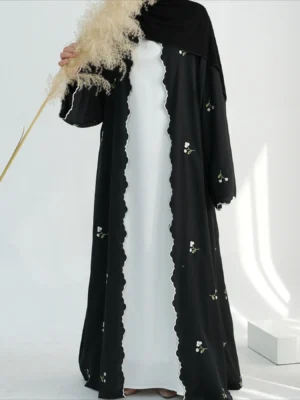 Eid Muslim Abaya for Women Embroidery Cardigan Dresses Abayas Ramadan Morocco Dubai Jalabiya Kaftan Vestidos Arab Long Robe 2025 - Image 6