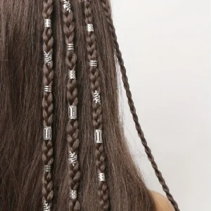 40/80PCS Elegant Hollow Out Hair Rings For Women Girls DIY Hair Accessories Loc Hair Jewelry for Braids - Image 6