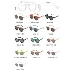 Fashion Baby's First Sunglasses with Strap Round Flexible UV400 Polarized Infant Sunglasses for Ages 0-3 Years - Image 6