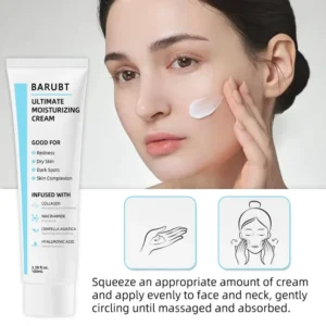 Fine Lines Non-Greasy 100ml Firming Hydration Face Cream Creams Hyaluronic Acid Boost 24H Moisture Dry Skin Dullness Correction - Image 5