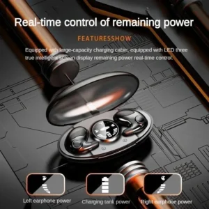 Sleep Invisible Stereo Headset IPX5 Waterproof Wireless Bluetooth Earphone Earbuds with Mic for Phone Bluetooth 5.3 Headphones - Image 3