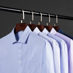 Summer thin men's business social short-sleeved shirt professional formal striped casual non-ironing breathable shirt slim fit - Image 5