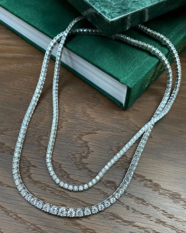 2022 Fashion 4mm 5mm Hip Hop Gold Color Silver Color Gothic Tennis Necklace Neck Chain Long for Men Male Women Jewellery - Image 3
